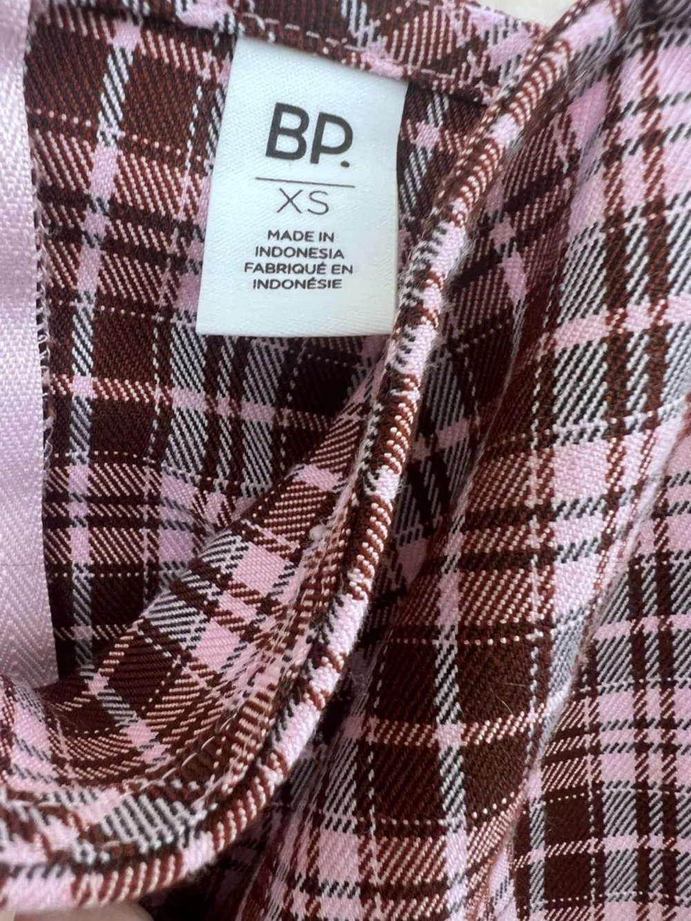 BP Mini Dress XS Pink Plaid Schoolgirl Y2K Coquette Grunge 90s Preppy Retro - Picture 3 of 5